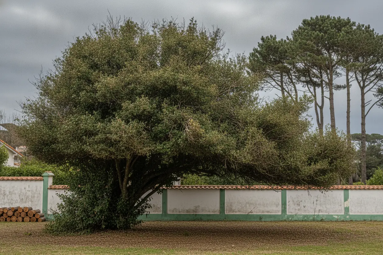 Arbre éclairci et houppier allégé après élagage à Biarritz